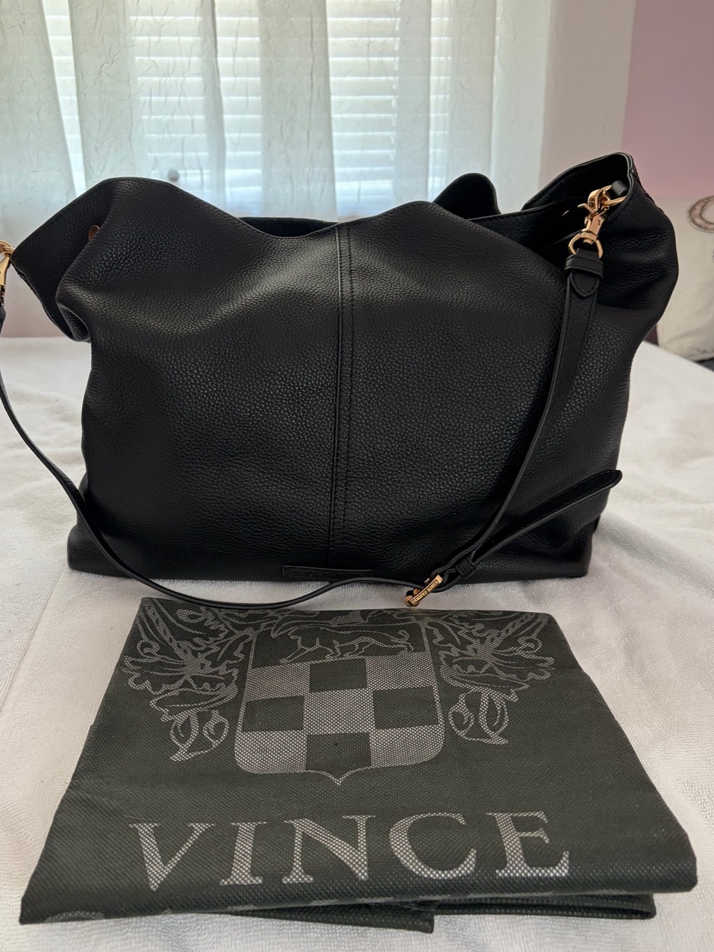 Vince Camuto Niki Tote, Black Leather